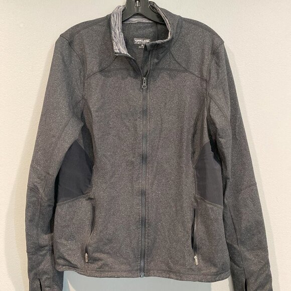 Zip-up Kirkland Dark Gray Workout Jacket - Size Extra Large (XL) - Picture 1 of 3